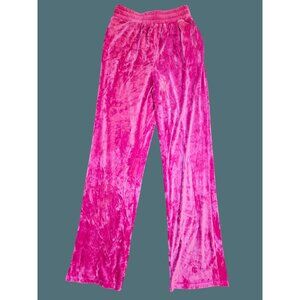Out From Under by Urban Outfitters Pink Soft Velvet Drawstring Pants Women M